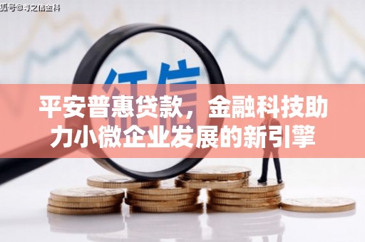定远平安普惠贷款，金融科技助力小微企业发展的新引擎