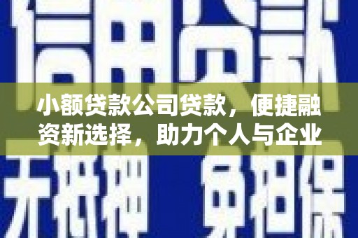 东乡族小额贷款公司贷款，便捷融资新选择，助力个人与企业成长