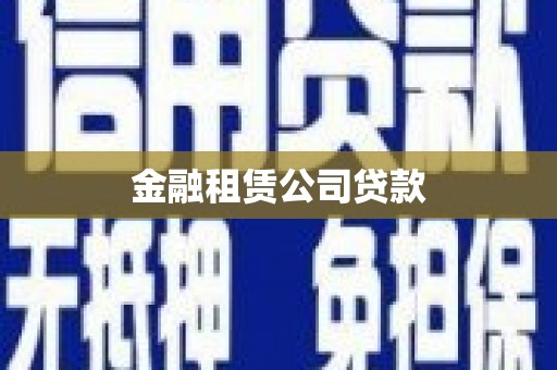 屏南金融租赁公司贷款