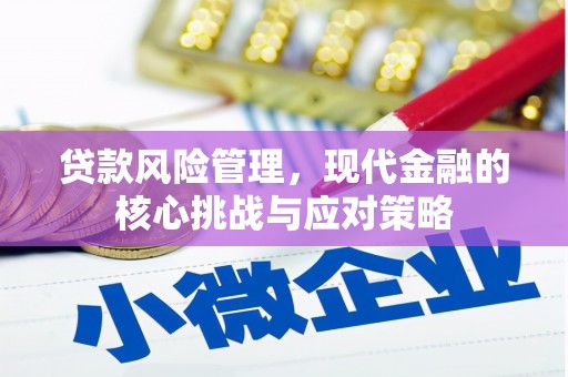 水磨沟贷款风险管理，现代金融的核心挑战与应对策略